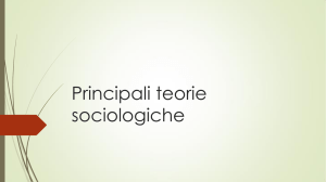 Principali teorie sociologiche