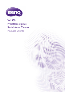 W1500 Proiettore digitale Serie Home Cinema Manuale Utente