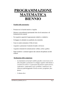 organizzazione didattica del modulo