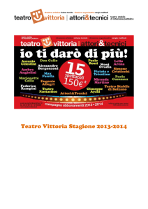 Teatro Vittoria Stagione 2013-2014