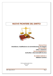 NFD numero 03-2012 - Nuove Frontiere del Diritto