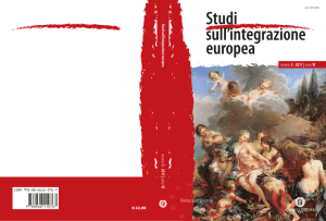Numero 3 (settembre - dicembre) - Studi sull`integrazione europea