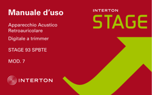 Stage SP User guide (Ultimo aggiornamento 14/11/2012)