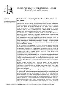 Accanimento terapeutico - Società Italiana di Oftalmologia Legale