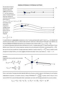 energia potenziale e potenziale elettrico