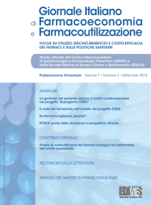 Giornale Italiano di Farmacoeconomia e Farmacoutilizzazione