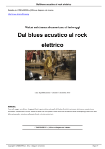 Dal blues acustico al rock elettrico