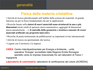 Fisica della materia cristallina