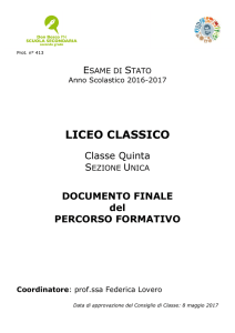 Documento finale - CLASSICO
