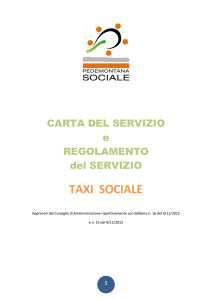 taxi sociale - Azienda Pedemontana Sociale