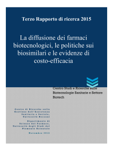 Terzo Rapporto di ricerca 2015 - Assobiotec