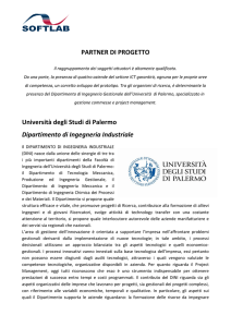 PARTNER DI PROGETTO Università degli Studi di Palermo