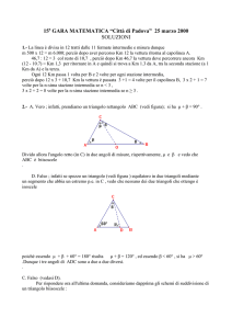 Soluzioni - Dipartimento di Matematica