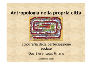 Antropologia nella propria città