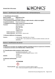 MagnaCure Film Safety Data Sheet 18 February 2013 Italian