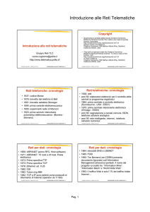 Introduzione alle Reti Telematiche