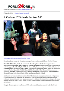 A Coriano l`"Orlando Furioso 5.0"