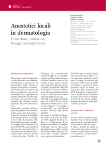 Anestetici locali in dermatologia