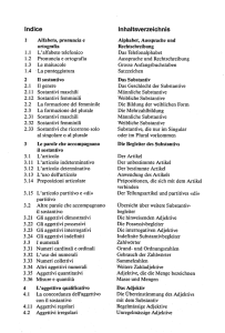 Indice Inhaltsverzeichnis