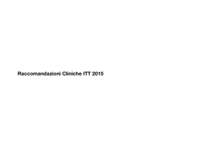 Raccomandazioni Cliniche ITT 2015