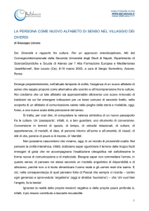 La persona come nuovo alfabeto di senso nel