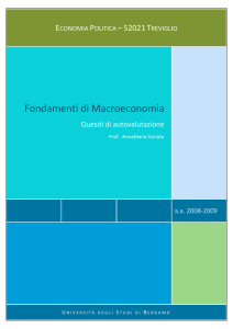 Fondamenti di Macroeconomia - Università degli studi di Bergamo