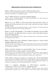 Bibliografia Emergenza - Ordine psicologi Toscana