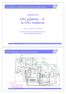 CPU pipeline – 4: le CPU moderne