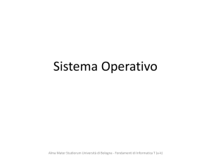 Il software. Sistema Operativo e sue funzioni.