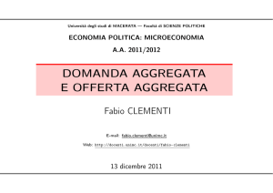 33 - Domanda aggregata e offerta aggregata