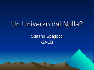 Un Universo dal Nulla