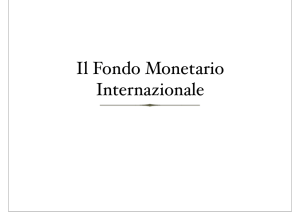 Il Fondo Monetario Internazionale