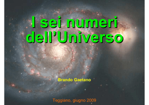 I sei numeri dell`Universo