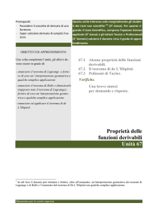 Proprietà delle funzioni derivabili - Matematica gratuita per le scuole