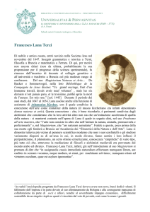 Francesco Lana Terzi - Biblioteca Universitaria di Genova