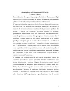 Globale e locale nell`educazione del XXI secolo (Aureliana Alberici