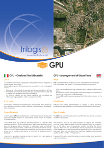 GPU – Gestione Piani Urbanistici GPU – Management