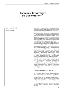 Il trattamento farmacologico del prurito cronico