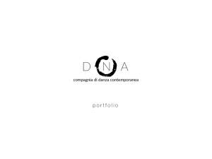 Presentazione PDF - DNA, Compagnia di Danza Contemporanea