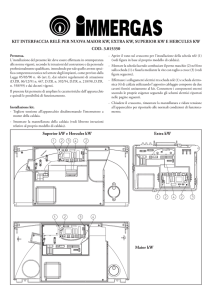 KIT InTerfaccIa relè per nuova MaIor Kw, exTra Kw, superIor Kw e