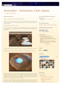 Scienzaltro - Astronomia, Cielo, Spazio: Acqua su Marte, Gemelli