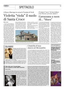 Violetta “vìola” il suolo di Santa Croce