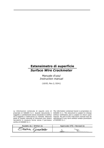 Estensimetro di superficie Surface Wire Crackmeter