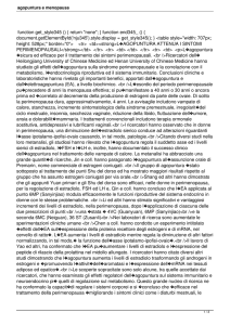 agopuntura e menopausa - Associazione Italiana Agopuntura