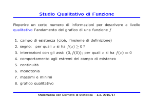 Studio Qualitativo di Funzione