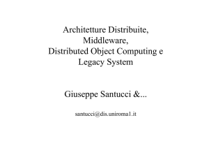 Architetture Distribuite, Middleware, Distributed Object Computing e