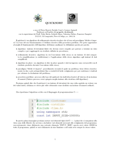 quicksort - Archimede Project