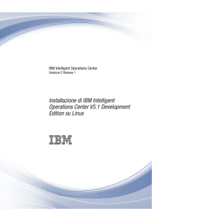 Installazione di IBM Intelligent Operations Center V5.1 Development