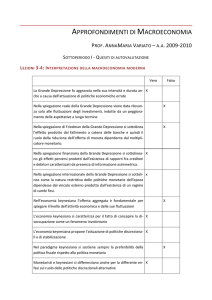 SOL. 01. Soluzione Quesiti di autovalutazione sottoperiodo I