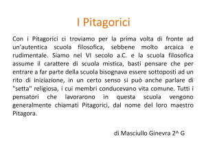 I Pitagorici - Liceo Mazzini